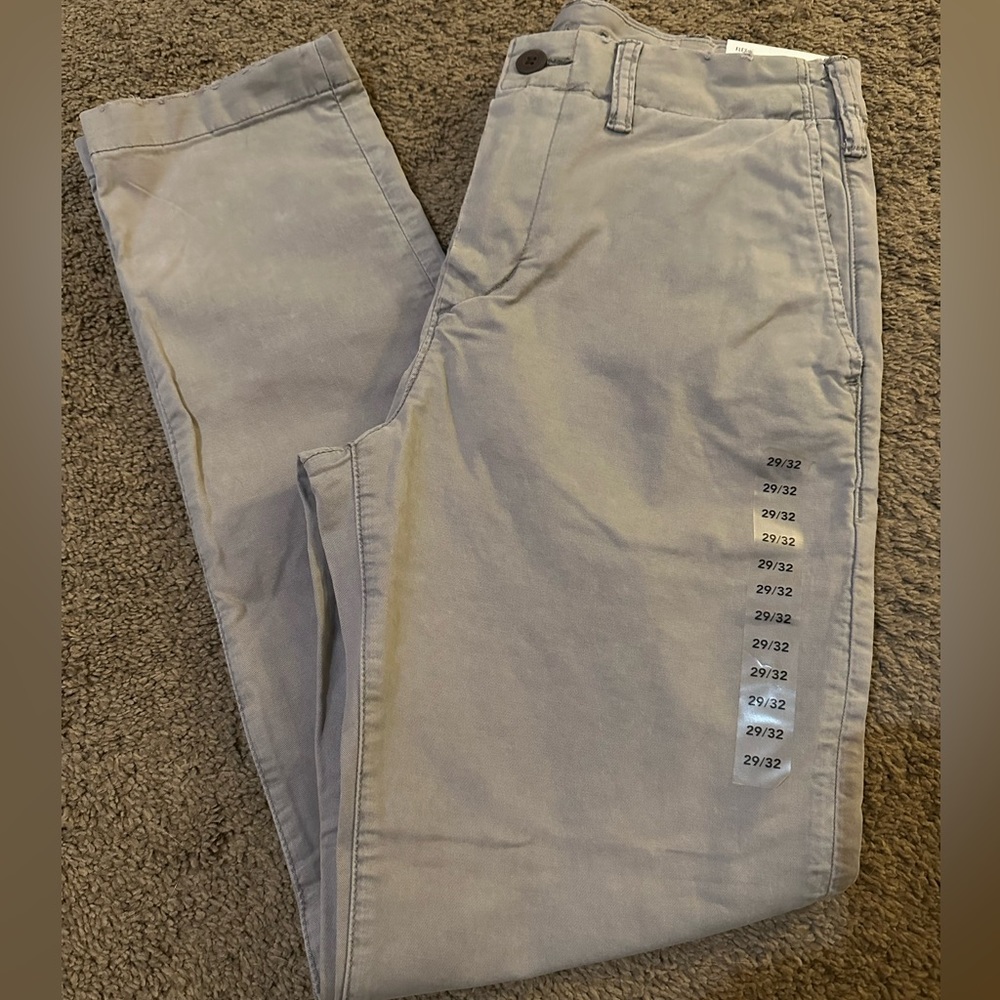 American Eagle Slim Lived-in Khakis